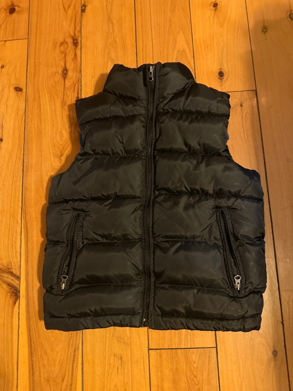 GAP Factory Kids Black Quilted Puffer Vest M Boys